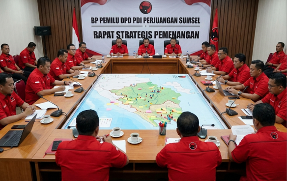 Rapat Koordinasi BP Pemilu Sumsel: Solidkan Barisan, Rumuskan Peta Jalan Kemenangan Hattrick