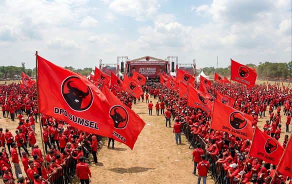 Apel Siaga Pemenangan H-7: Ribuan Pasukan BP Pemilu Siap Putihkan TPS dan Amankan Suara