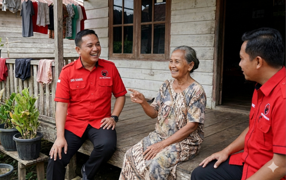Masifkan Gerakan Door-to-Door, Kader BP Pemilu Ketuk Pintu Hati Rakyat di Pelosok Desa